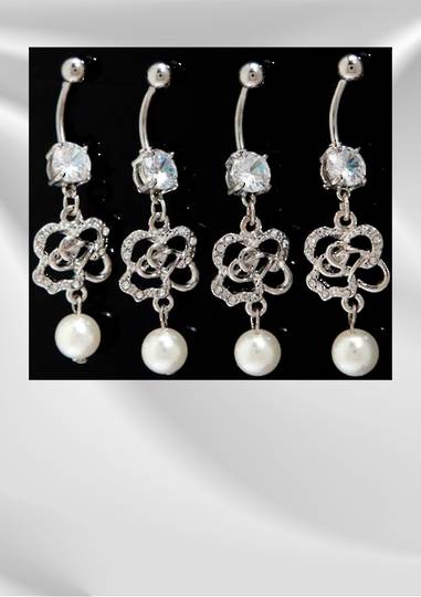 Rose and Pearl Belly Bar was $15 now $5 image 0